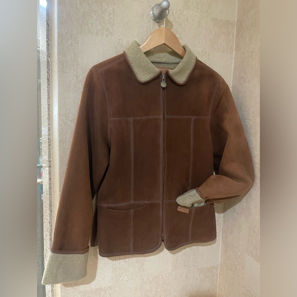 Outback Trading Company Brown Fleece Lined Jacket size M